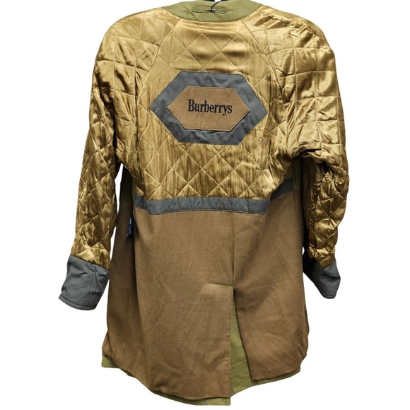 Burberrys' of London Vintage NWT Quilted Wool Olive/Army Green Otterham Jacket - Picture 3 of 13